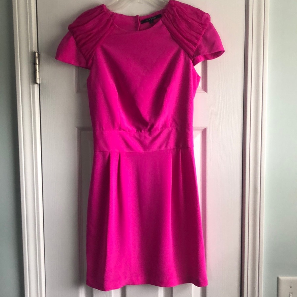 Naven hot pink dress